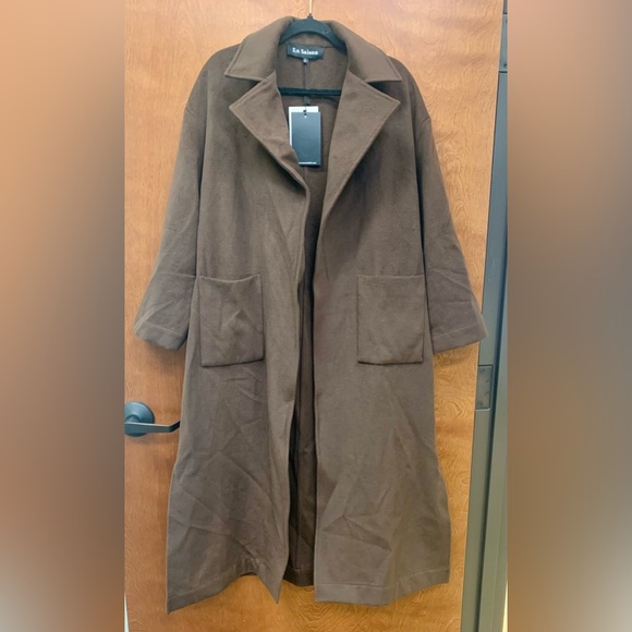En Saison chocolate trench coat - Picture 1 of 10